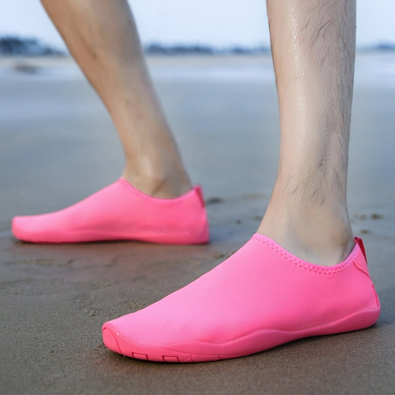 Summer Savings Clearance! Zpanxa Womens Casual Shoes Man Hiking Shoes Beach  Swimming Shoes Water Shoes Barefoot Quick Dry Aqua Shoes Pink 40 