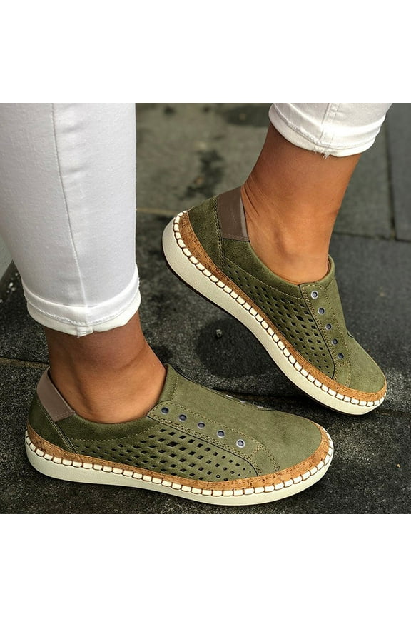 Womens Casual Shoess Slip on Shoes Slip-On Comfort Fashion Comfortable for Walking Sneakers Slip on Shoes Green 38