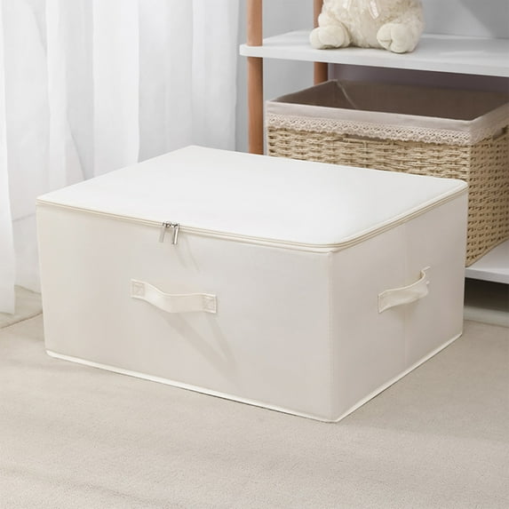 Summer Savings Clearance items! RBCKVXZ Washable Fabric Clothing Storage Box Clothes Storage Folding Zipper Sorting Box Dust-proof Quilt Storage Bag Closet Organizers and Storage on Clearance