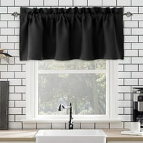 Summer Savings Clearance karymi Valance Curtain for Kitchen Short Curtains Black Out Window Curtains for Living Dining Room Window Valance 57×18 inches Home Decor Home Essentials