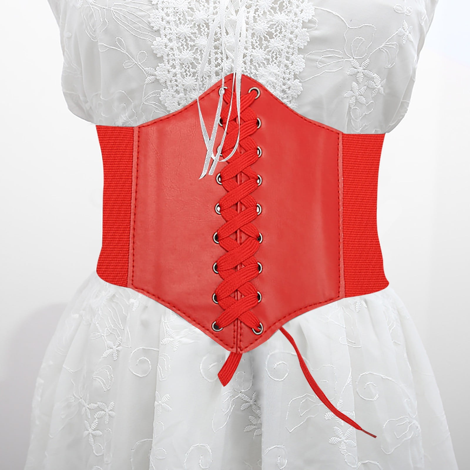 yievot Corset Waist Belt for Women, Wide Elastic Tie Waspie  display picture 3