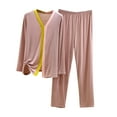 thumbnail image 1 of yievot Lounge Sets for Women Long Sleeved Cotton Two Piece Tops and Pants Pajamas Loungewear, 1 of 3