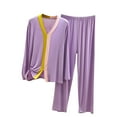 thumbnail image 1 of yievot Lounge Sets for Women Long Sleeved Cotton Two Piece Tops and Pants Pajamas Loungewear, 1 of 9