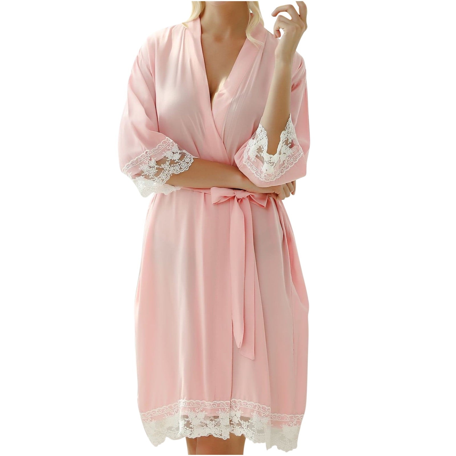 yievot Robes for Women Soft Lightweight Knee Length Bathrobe Loungewear ...