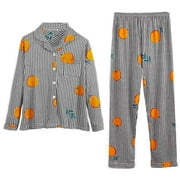 Summer Savings Clearance! yievot Women Pajamas Set Button Down Sleepwear Long Sleeve Nightwear with Long Pants Soft Pjs Set with Pockets
