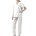 thumbnail image 1 of yievot Women's Scrub Set Classic V-Neck Top and Jogger Pants Nursing Uniform Scrubs for Women Set with Pockets, 1 of 2