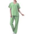thumbnail image 1 of yievot Women's Scrub Set Classic V-Neck Top and Jogger Pants Nursing Uniform Scrubs for Women Set with Pockets, 1 of 2