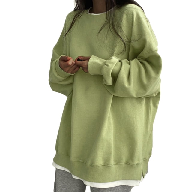 yievot Womens Oversized Sweatshirts Long Sleeve Casual Crewneck Pullover Tops Fall Sweatshirts for Women