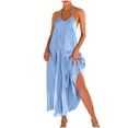 thumbnail image 1 of Dresses for Women 2026 Plus Size Fashion A Pleated Dress For Beach Vacation Long Dress, 1 of 9