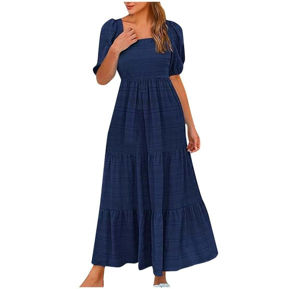 Dresses for Women 2026 Plus Size Fashion Casual High-end Sleeveless Waist Cinching Large Hem Gentle Style Dress