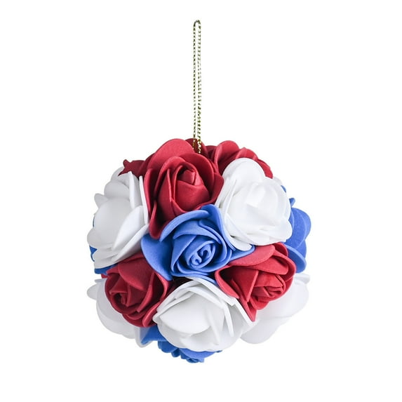 Summer Savings! Dvkptbk 6pcs Independence Day Flower Ball United States Independence Day Holiday Supplies Wreath Pendant Decorations Foam Flower Simulation Flower Crafts