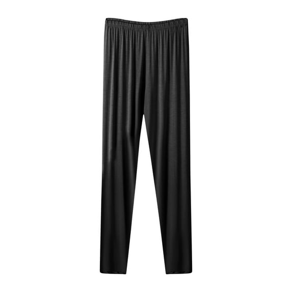 Dvprdro Womens Plus Size Solid Leggings Pants Summer High Elastic Waist Thin Stretch Trousers for Lounge Casual Wear Black Sizes 6XL