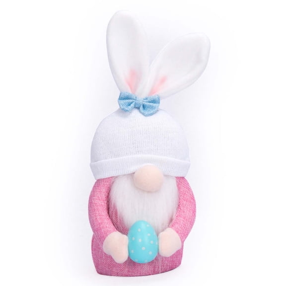 Summer Easter Gnomes Plush Decorations,Happy Easter Gnome Plush Doll,Leprechaun Rainbow Plush Handmade Doll,Flower Plush Elf Toy for Home Decorations Easter Gifts for Kids Women