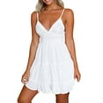 thumbnail image 1 of Summer Savings! Enjoytime Summer Dresses for Women 2024 Backless Beach Cami Beach Short Dresses Swing Tiered Sexy Dress Outfits for Women, 1 of 7