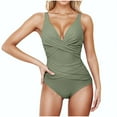 thumbnail image 1 of Summer Savings Evergreen Women's Fashion One-Piece Swimsuit Foreign Trade High Waist Tight Sexy Display Sports Surfing One-Piece Swimsuit Green, L, 1 of 6