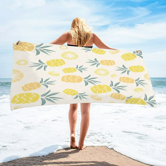 Summer Savings! FNYOXU Round Printed Microfiber Beach Towel Super Lightweight Colorful Bath Towel Sandproof Beach Blanket Beach Mat Multi-Purpose Towel for Travel Swimming Pool, 61x61.02in