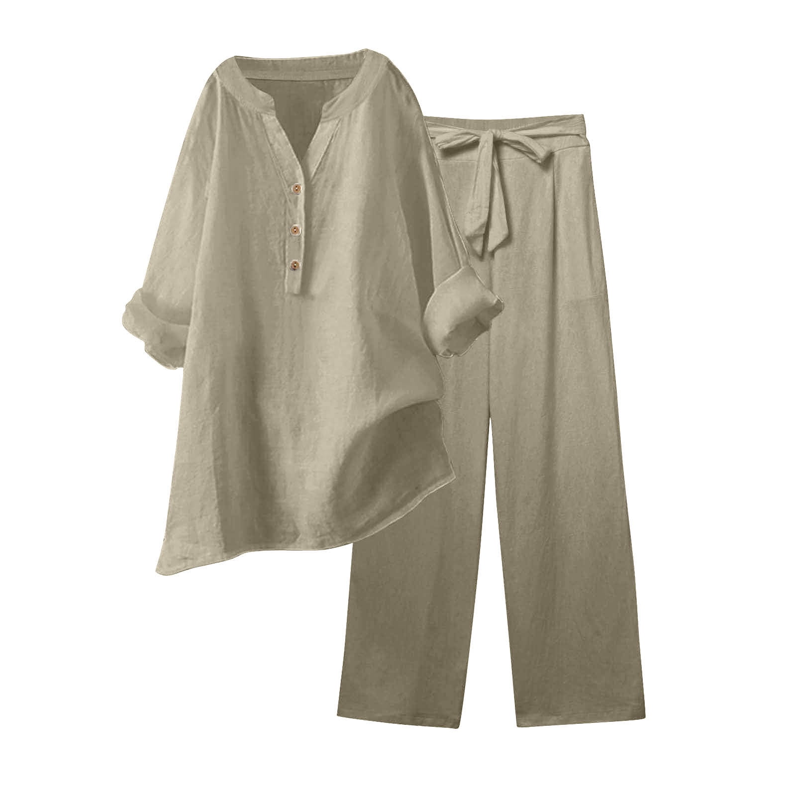 Loose Casual Knitted Strapless Two-piece Suit