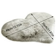 thumbnail image 1 of Summer Savings!Fluffy Heart Rug,Heart Shaped Rugs for Bedroom,Small Aesthetic Carpet Girls,Cute Shaggy Floor Mirror Mat,Non Slip Furry Throw Rug for Living Room Bedside,Pad Sofa Floor Mat (11 x 15"), 1 of 2