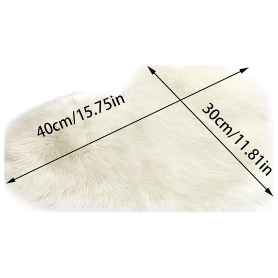 Summer Savings!Fluffy Heart Rug,Heart Shaped Rugs for Bedroom,Small Aesthetic Carpet Girls,Cute Shaggy Floor Mirror Mat,Non Slip Furry Throw Rug for Living Room Bedside,Pad Sofa Floor Mat (11 x 15")
