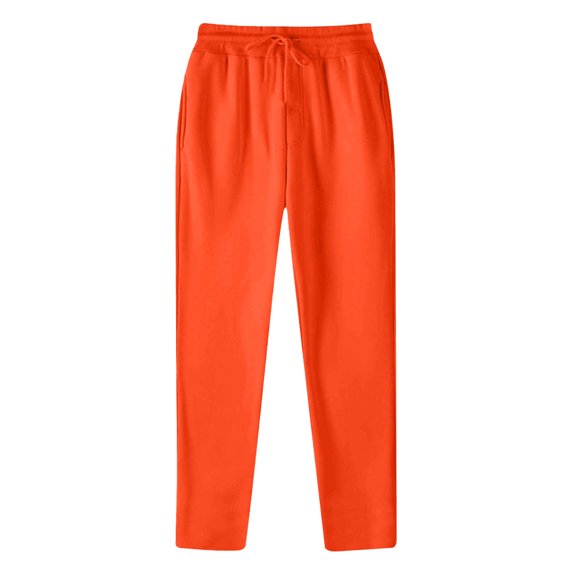 Fmbrln Mens Summer Sweatpants Fashion Drawstring Elastic Waist Casual Loose Solid Color Athletic Pants