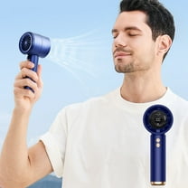 Handheld Fan, InsCrazy New 100 Speed Handheld Fan with USB Charging 3000mAh Mini Portable Turbo Digital Display Small Fan