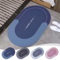 thumbnail image 1 of Summer Savings! InsCrazy Bathroom Rugs Bathroom Water Absorbent Floor Mats Bathroom Doorway Non-Slip Foot Mats Sink Toilet Quick Dry Floor Mats 17" x 24", 1 of 7