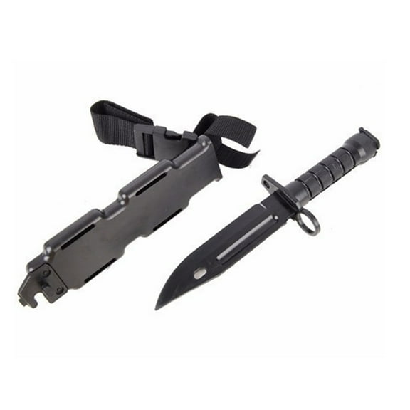 Zeceouar Military Fans' M9 Rubber Plastic Model Knife Training Knife Decoration Non Cutting Soft Knife Film and Television Props