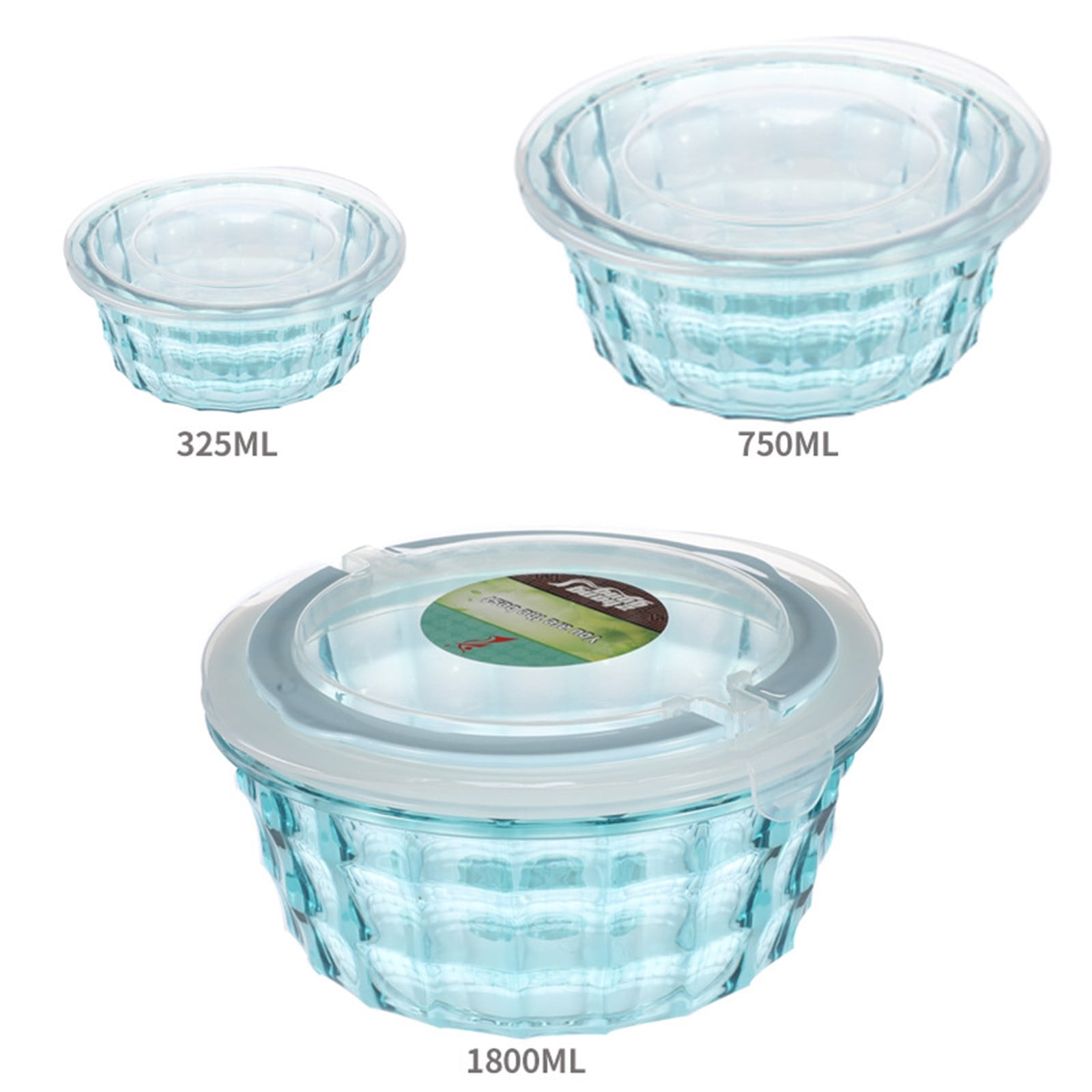 Zeceouar Straw Fresh-keeping Bowl With Lid Household Microwaveable Round Bento Box Lunch