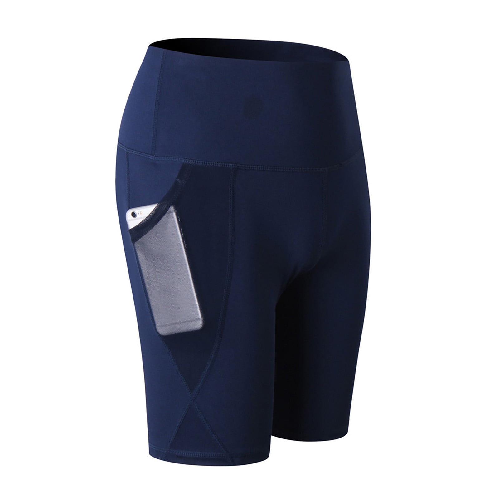 Celeblink Women's Biker Shorts – High Waist Tummy Control Workout Shorts With Pockets