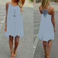 thumbnail image 1 of LADIGASU Women's Summer Dresses Spaghetti Strap Backless Beach Short Dress, 1 of 5