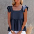 thumbnail image 1 of LADIGASU Women's Loose Casual Solid Color Round Neck Sleeveless Top, 1 of 9