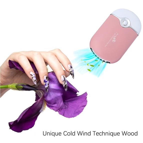 Summer Savings! LHNFT Lash Fan Mini Portable Eyelash - Handheld for Eyelash Extensions Rechargeable USB C Air Cooling Blower Fan with Built in Sponge Lash Extension Application