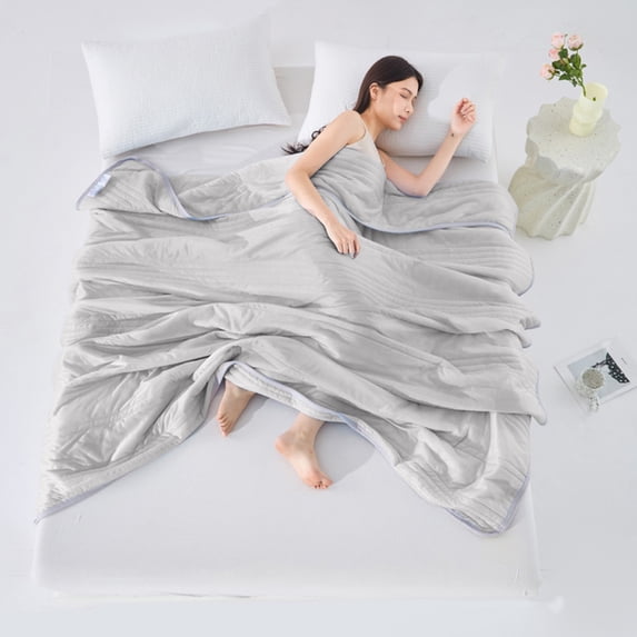 Summer Savings Lightweight Summer Comforter Ice Cold Touch Fabric Lightweight Breathable Blanket Budget-Friendly Summer Bedding Ultra-Soft Breathable Microfiber for Hot Sleepers Night Sweats Tod-dler