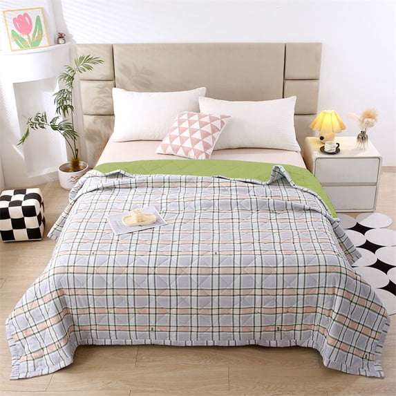 Summer Savings Lightweight Summer Comforter Q-Max>0.45 Cooling Blanket for Night Sweats Premium Soft Microfiber Fabric Perfect for Warm Weather & Hot Sleepers Summer Ice Comforter