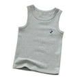 thumbnail image 1 of Loopsun Boys Girls Tank Tops, Children's Cotton Printed Sleeveless Round Neck Tank Top Gray 2-3 Years, 1 of 5