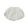 thumbnail image 1 of Loopsun Toddler Girls Summer Shorts, Children's Summer Casual Comfortable Solid Color Shorts White 8-9 Years, 1 of 4