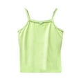 thumbnail image 1 of Loopsun Toddler Girls Summer Tops, Shirts For Kids Sleeveless Solid Round Neck Crop Top For Girls And Boys Tank Top Tee Green 4-5 Years, 1 of 5