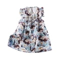 thumbnail image 1 of Loopsun Toddler Summer Dresses, Girl's Sleeveless Printed Dress Fashionable and Princess Dress Breathable Comfortable Dress Black 6-7 Years, 1 of 3