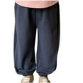 thumbnail image 1 of Loopsun Toddler Summer Pants, Children Solid Quick Drying Pants with Pockets Long Pants Dark Gray 5 Years, 1 of 3