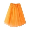 thumbnail image 1 of Summer Savings! Lovzfmll Skirts for Women, Womens Pleated Gauze Short Skirt Adult Dancing Skirt Orange US, 1 of 3