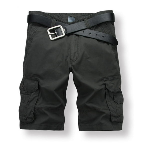 MELDVDIB Men's Baggy Cargo Shorts Cotton Straight Work Shorts Summer Casual Beach Shorts Athletic Hiking Shorts with Pockets