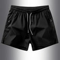 thumbnail image 1 of MELDVDIB Men's Shorts Lightweight Quick Dry Workout Gym Athletic Running Shorts Summer Casual Beach Shorts with Zipper Pockets, Black 2XL, 1 of 3