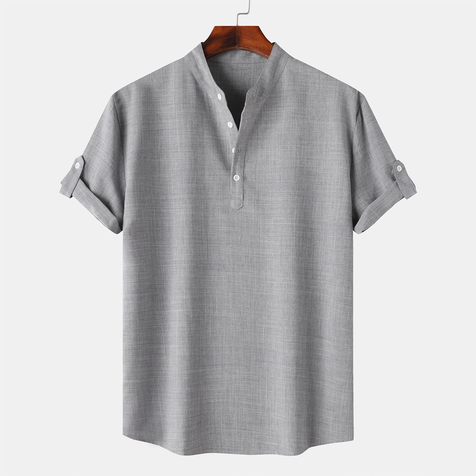 summer-savings-mianht-plus-size-mens-tops-men-casual-solid-stand