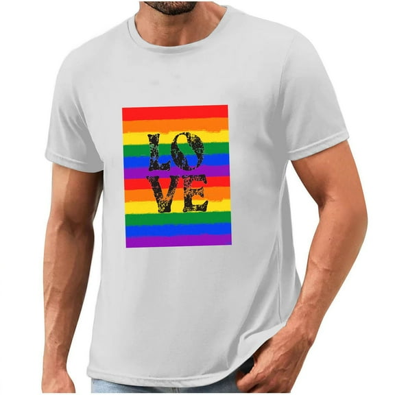 Men's Short Sleeve Tops Men's Summer Tops with Sleeves Crewneck T Shirt Print Tops for Men Y2k Mens Tops Fashion Gifts