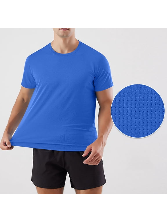 Mens Tops Shirts 2025 Plus Size Fashion Casual Fashion Solid Color Stretch Running Fitness Short Sleeve Leotard Blazer
