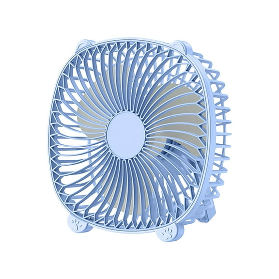 Summer Savings! Outoloxit Desktop Fan, lightweight Dormitory Portable Silent Small Fan USB Multifunctional Fan, Summer Gift, Blue