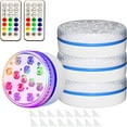 thumbnail image 1 of Summer Savings! PRETXORVE 4PCS Submersible Pond Lights Remote Control 13 Led Bright Rgb Led Double, 1 of 9