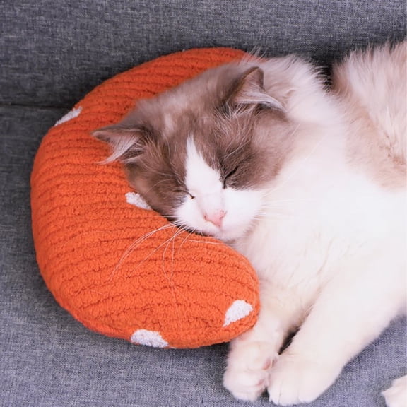 Summer Savings! PRETXORVE Cats Pillow Pet Pillow Wear Resistants Small Pillow Half Donut Pillow Can Be Washed Machine Washed Small Pillow Soft Warm Fluffies Pet Toys