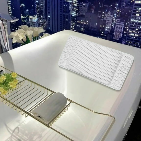 Summer Savings! PRETXORVE Pillow, FoamBathtub PillowBath Head PillowSuction Cup Bathtub Pillow