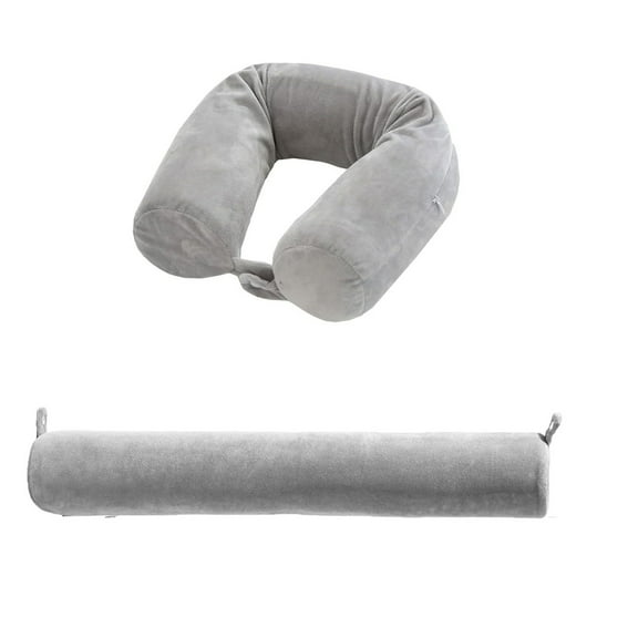 Summer Savings! PRETXORVE Pillow, Twirl Foam Travel Pillow for Neck Chin Waist and Legs Support Suitable for Plane or Home Travel Flexible Can Bent Roll Pillow with Washable Soft Cover